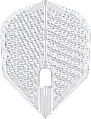 Dart Flights - L3 Pro Dimple Small Standard Shape: Molded, Plastic and Lightweight Set - Clear in Saudi Arabia