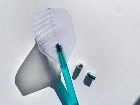 Dart Flights - L3 Pro Dimple Small Standard Shape: Molded, Plastic and Lightweight Set - Clear in Saudi Arabia