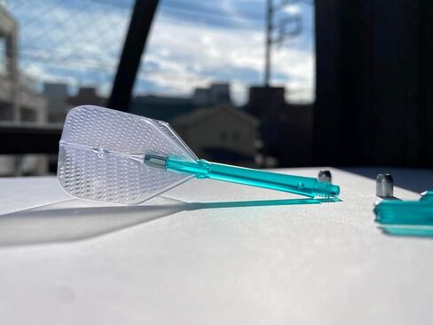 Dart Flights - L3 Pro Dimple Small Standard Shape: Molded, Plastic and Lightweight Set - Clear in Saudi Arabia