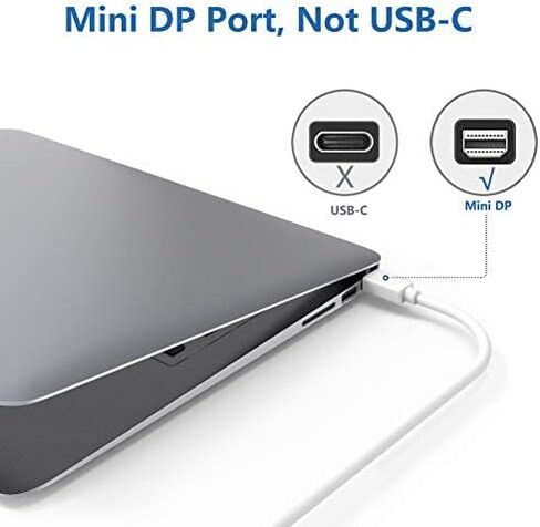 كابل FOINNEX Mini DisplayPort إلى VGA بطول 10 أقدام، وسلك Mini DP إلى VGA (Thunderbolt 2) متوافق مع MacBook Pro/Air وSurface Pro/Dock وجهاز العرض والشاشة in Saudi Arabia