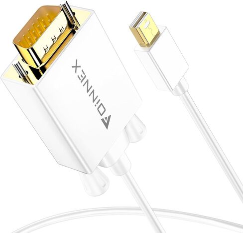 كابل FOINNEX Mini DisplayPort إلى VGA بطول 10 أقدام، وسلك Mini DP إلى VGA (Thunderbolt 2) متوافق مع MacBook Pro/Air وSurface Pro/Dock وجهاز العرض والشاشة in Saudi Arabia
