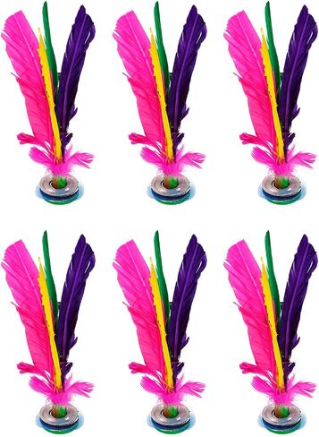 6 Pcs Kick Shuttlecock Chinese Jianzi Colorful Foot Sports in Saudi Arabia