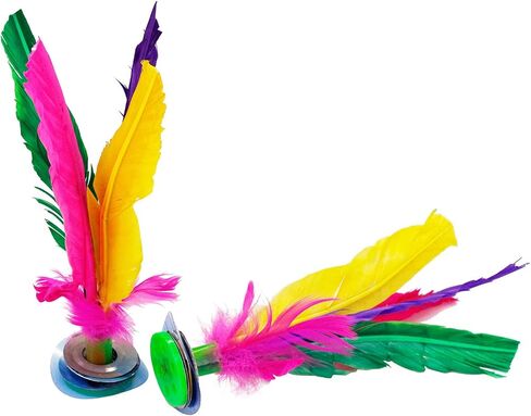 6 Pcs Kick Shuttlecock Chinese Jianzi Colorful Foot Sports in Saudi Arabia