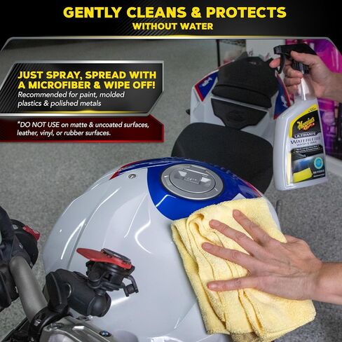 Meguiar’s Ultimate Motorcycle Starter Kit - Premium Detailing Kit that Bundles Together the Perfect Motorcycle Cleaning Products, Detailing Products, and Motorcycle Accessories to Apply and Remove in Saudi Arabia