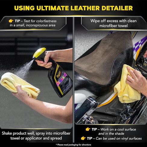 Meguiar’s Ultimate Motorcycle Starter Kit - Premium Detailing Kit that Bundles Together the Perfect Motorcycle Cleaning Products, Detailing Products, and Motorcycle Accessories to Apply and Remove in Saudi Arabia