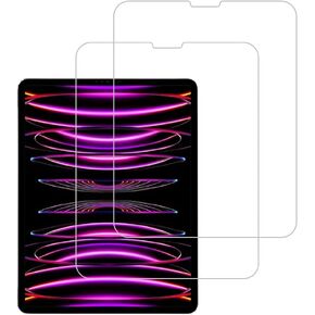 Design for Apple iPad Pro 12.9-inch 6th / 5th / 4th / 3rd Generation (2022/2021/2020/2018) Tempered Glass Screen Protector, Anti Scratch,Bubble Free,High Definition（2 Pack）