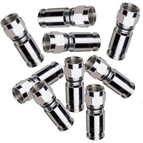 Emerson RG59 Dual/Tri/Quad F Compression Connector (10 Pack)