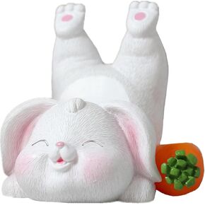 TANG SONG Resin Rabbit Phone Stand Carrot Rabbit Cute Decoration Phone Stand for Tablets