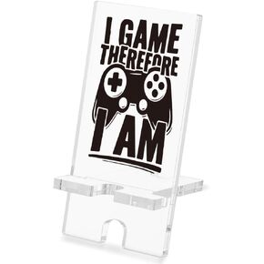 WINOESHE Funny Cell Phone Holder Gift for Boy, Teen, Girl, Funny Cell Phone Stand for Women, Gamer Room Decor for Game Lovers, Gag Game Gifts for Husband, Boyfriends,HZJ19