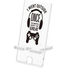 WINOESHE Funny Cell Phone Holder Gift for Boy, Teen, Girl, Funny Cell Phone Stand for Husband, Boyfriends, Funny Game Gifts for Boy, Kids, Girl, Friends,Gaming Accessories for Room, HZJ20