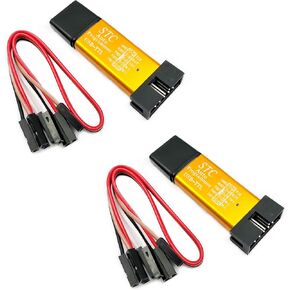 FainWan 2 Pack ST-Link V2 Mini Metal Shell STM8 STM32 Emulator Downloader Programming Unit M267(Random Color)
