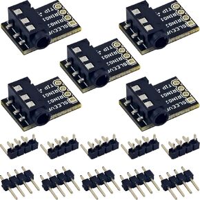 5pcs TRRS Audio 3.5mm Breakout Board 2.54mm Output with 2 Types Male pin 90 and 180 Degree