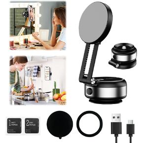 Magnetic Suction Cup Phone Holder, Universal 360° Rotation Car Cell Phone Holder Mount for Dashboard Windshield, Hand-Free Phone Holder for iPhone 15 14 13 Pro Max MagSafe Case & All Phones