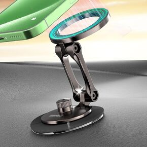 Smolink Magnetic Car Phone Holder, for Magsafe Car Mount Never Drop, Universal 360°Pro Adjustable Car Phone Holder Mount for iPhone 16 Pro Max 15 14 13 Series All Phones, Green