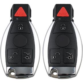 Fits for Mercedes Benz C CL E G GL ML R S Class 2013 2014 2015 2016 Key Fob IYZ3312 315MHz 4 Buttons(Set of 2)