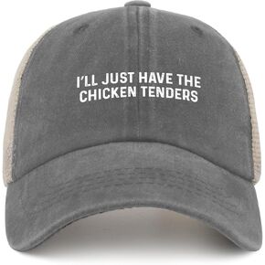 I’ll Just Have The Chicken Tenders Trucker Hat Women Vintage Mesh Cap for Summer