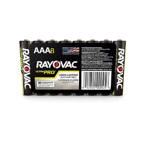 Rayovac Batteries ALAAA8PK Alkaline Batteries, Size AAA (Pack of 8)
