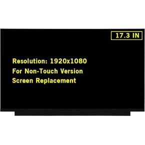 17.3" New Screen Replacement for Acer Nitro 5 AN517-51 AN517-51-51N1 AN517-51-52CK AN517-51-56SW AN517-51-56YW FHD 1920x1080 30Pin 72% NTSC 60Hz LED LCD Display Screen Panel (Not for 144Hz)