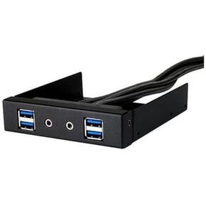 Silverstone Tek Aluminum 3.5-Inch Drive Bay with USB 3.0X4 and HD Audio Ports (FP32B-E)