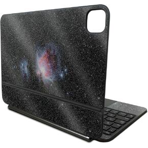 Glossy Glitter Skin Compatible with Apple Magic Keyboard for iPad Pro 11‑inch (M4) 2024 - Red Giant - Premium 3M Vinyl Protective Wrap Decal Cover - Easy to Apply | Crafted in The USA by MightySkins