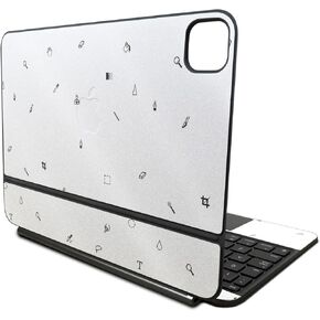 Glossy Glitter Skin Compatible with Apple Magic Keyboard for iPad Pro 11‑inch (M4) 2024 - Pixel Pattern - Premium 3M Vinyl Protective Decal Cover - Easy to Apply | Crafted in The USA by MightySkins