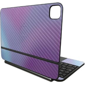 Carbon Fiber Skin Compatible with Apple Magic Keyboard for iPad Pro 11‑inch (M4) 2024 - Purple Fog - Premium 3M Vinyl Protective Wrap Decal Cover - Easy to Apply | Crafted in The USA by MightySkins