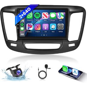 Car Radio for Chrysler 200 200C 200S 2015-2019 2G 64G Android Car Stereo Carplay Wireless Android Auto, Hodozzy 9 inch Touch Screen with GPS/WiFi/Bluetooth, FM RDS, Mirror Link,Backup Camera