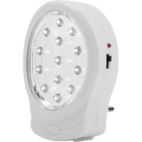 TOPINCN Power Failure Light, 13 LEDs Emergency Light Rechargeable Automatic Power Outage Light and Flashlight for Home Storms Blackouts Camping White(US Plug)