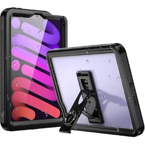 AICase Waterproof Case for iPad Mini 7 A17 Pro 2024/iPad Mini 6 2021 8.3 Inch iPad Mini 7th/6th Gen,[Built-in Screen Protector&Stand] Full-Body Rugged Shockproof Protective for iPad Mini 8.3" 7th Gen