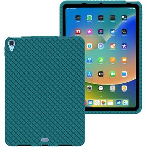 Air 5/4 2022/2020 Silicone Back Case Cover, Anti Slip Rubber Protective Skin Soft Bumper for Apple iPad Air 5th/4th Generation 10.9-inch, Kids Friendly/Shockproof (Cosmos Blue)