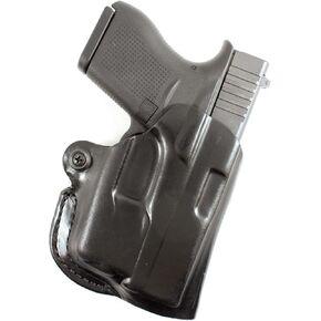 DeSantis Mini Scabbard OWB Holster - Holster OWB, Leather Pistol and Revolver Holster, Open Carry Gun Holster for Men & Women, Quick Draw, Discreet, Compact & Adjustable, Fits 1 3/4" Belt
