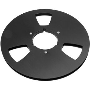 1/4 10.5 Inch Empty Takeup Reel, 3 Hole Design, Stainless Steel Screws, Restoration Tape Recorder, Universal Opening Machine Part for Pioneer (Black)