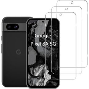 [3 Pack] Tempered Glass Screen Protector for Google Pixel 8A 5G,HD Clear,9H Hardness, Anti Scratch,Compatible with Google Pixel 8A 5G, Transparent