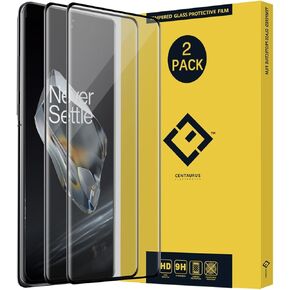 2Pcs One Plus 12 6.82" Screen Protector,Full Coverage Silk Anti-Scratch 9H HD Clear No-Bubble Tempered Glass Screen Protector Protective Film For One Plus 12 6.82" Black