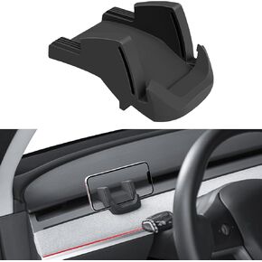 Silicone Phone Mount Holder for Tesla Model Y 2021-2025 and 2017-2023 Model 3 Accessories (Non Destructive)