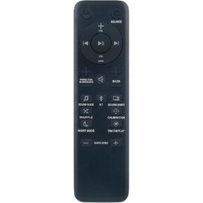 Replace Soundbar Remote Control fit for JBL BAR 2.1/3.1/5.1 Soundbar Speaker System JBLBAR21BLKEP JBLBAR51IMBLKBR JBLBAR51C JBLBAR21BLKAM JBLBAR31BLKAM JBLBAR51IMBLKAS JBLBAR31BLKEP JBLBAR51BLKAM-Z
