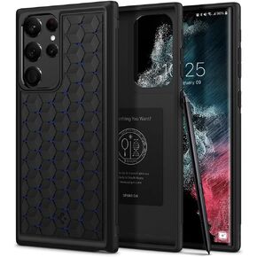 Spigen Cryo Armor Designed for Galaxy S22 Ultra Case (2022) - Matte Black