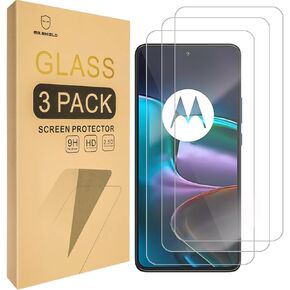 Mr.Shield [3-Pack] Screen Protector For Motorola Edge 30 / Moto Edge 30 [Tempered Glass] [Japan Glass with 9H Hardness] with Lifetime Replacement