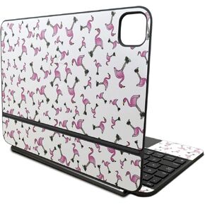 Skin Compatible with Apple Magic Keyboard for iPad Pro 11‑inch (M4) 2024 - Cool Flamingo - Premium 3M Vinyl Protective Wrap Decal Cover - Easy to Apply | Crafted in The USA by MightySkins