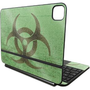 Glossy Glitter Skin Compatible with Apple Magic Keyboard for iPad Pro 11‑inch (M4) 2024 - Biohazard - Premium 3M Vinyl Protective Wrap Decal Cover - Easy to Apply | Crafted in The USA by MightySkins