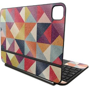 Glossy Glitter Skin Compatible With Apple Magic Keyboard for iPad Pro 11‑inch (M4) 2024 - Bright And Happy - Premium 3M Vinyl Protective Decal Cover - Easy To Apply | Crafted in the USA by MightySkins