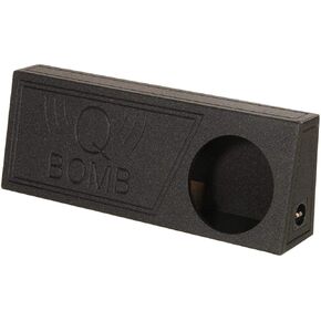 Q Power QBomb Single 12 Inch Vented Subwoofer Sub Box with Black Bedliner Spray