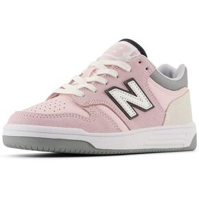 New Balance Kids 480 V1 Lace-up Sneaker, Team Red/White, 10.5 Wide US Unisex Little