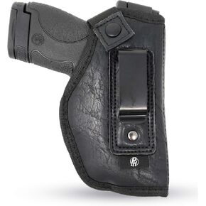 IWB Gun Holster by PH - Concealed Carry Soft Material - Soft Interior - Fits M&P Shield 9mm.40.45 Auto/Glock 29 30 33 42 43 / Ruger LC9, LC380 - Taurus Slim, PT111 - Springfield XDs 3.3