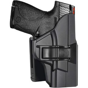 M&P Shield 9mm Holster,Shield Plus Holster for Smith & Wesson M&P Shield 9mm.40 3.1" Barrel,Index Finger Release,Durable Polymer,Holsters Fit Shield M2.0-9mm/.40(3.1" Barrel),Belt Clip,Right Hand