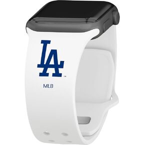 Game Time Los Angeles Dodgers Silicone Watch Band Compatible with Apple Watch