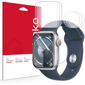 skoko [3+3 PCS Full Coverage Back & Screen Protector for Apple Watch 10 42mm (2024), Easy Install, Flexible Film, Anti-Scratch, Heart Rate Sensor Protection