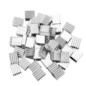 50pcs Heatsink Small Mini Heat Sink Aluminum Cooler for Cooling Laptop CPU GPU VGA RAM VRAM VRM IC LED MOSFET Transistor