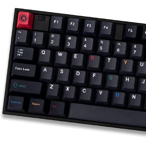 mintcaps PBT Black Gray Keycaps 153 Keys Cherry Profile Custom ISO ANSI Keyboard Keycap Set for 60% 65% 70% 75% Cherry Gateron MX Switches Mechanical Keyboards