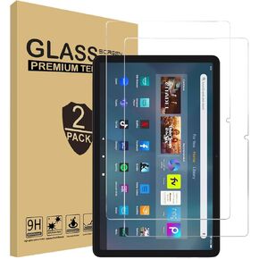 [2 Pack] TDA Screen Protector for Amazon Fire Max 11 Tablet (13th Generation, 2023 Release) Tempered Glass High Definition Clear Shield, Anti-Scratch, 9H Hardness Screen Cover [Stylus Pen Compatible]